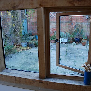 Bespoke oak framed windows