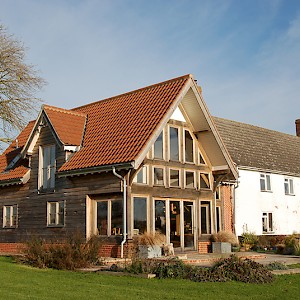 Oak framed garden extension