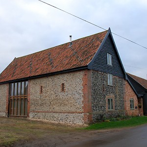 Barn conversion with oak windows and doors