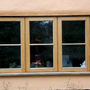 triple panelled wooden windows, Norfolk