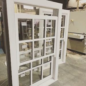 Sliding sash timber frame windows, Norfolk