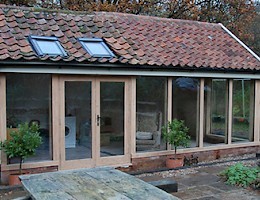 Oak Garden Room, Extension at Sextons Cottage, Norfolk