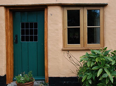 Oak paned window, Hunters Cottage, Norfolk