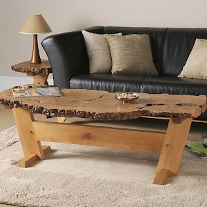 Bespoke coffee table using re-claimed wood.