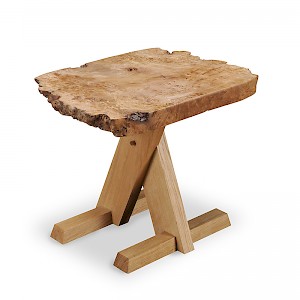 Bespoke side table using reclaimed wood.