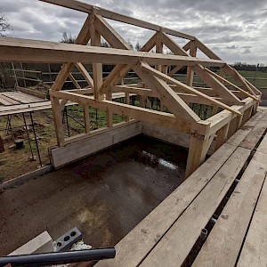 Bespoke garden room and link building in Norfolk