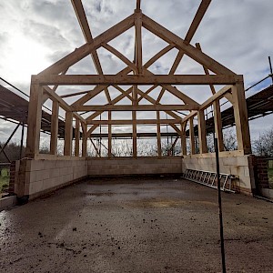 Oak framed garden room for a site in Carbrooke, Norfolk