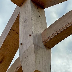 Oak Trusses hand carved by our joinery team for Norfolk and Suffolk