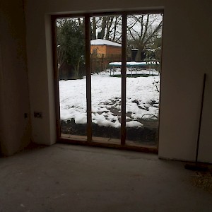 Bi-fold doors made to order.