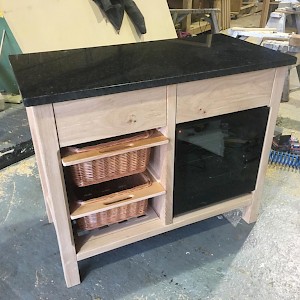 Kitchen cabinetry storage solutions.