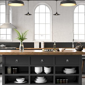 Stylish handcrafted kitchen designs.