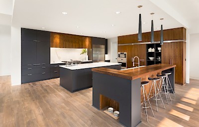 Bespoke kitchen installation.